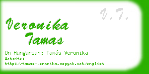 veronika tamas business card