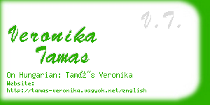 veronika tamas business card